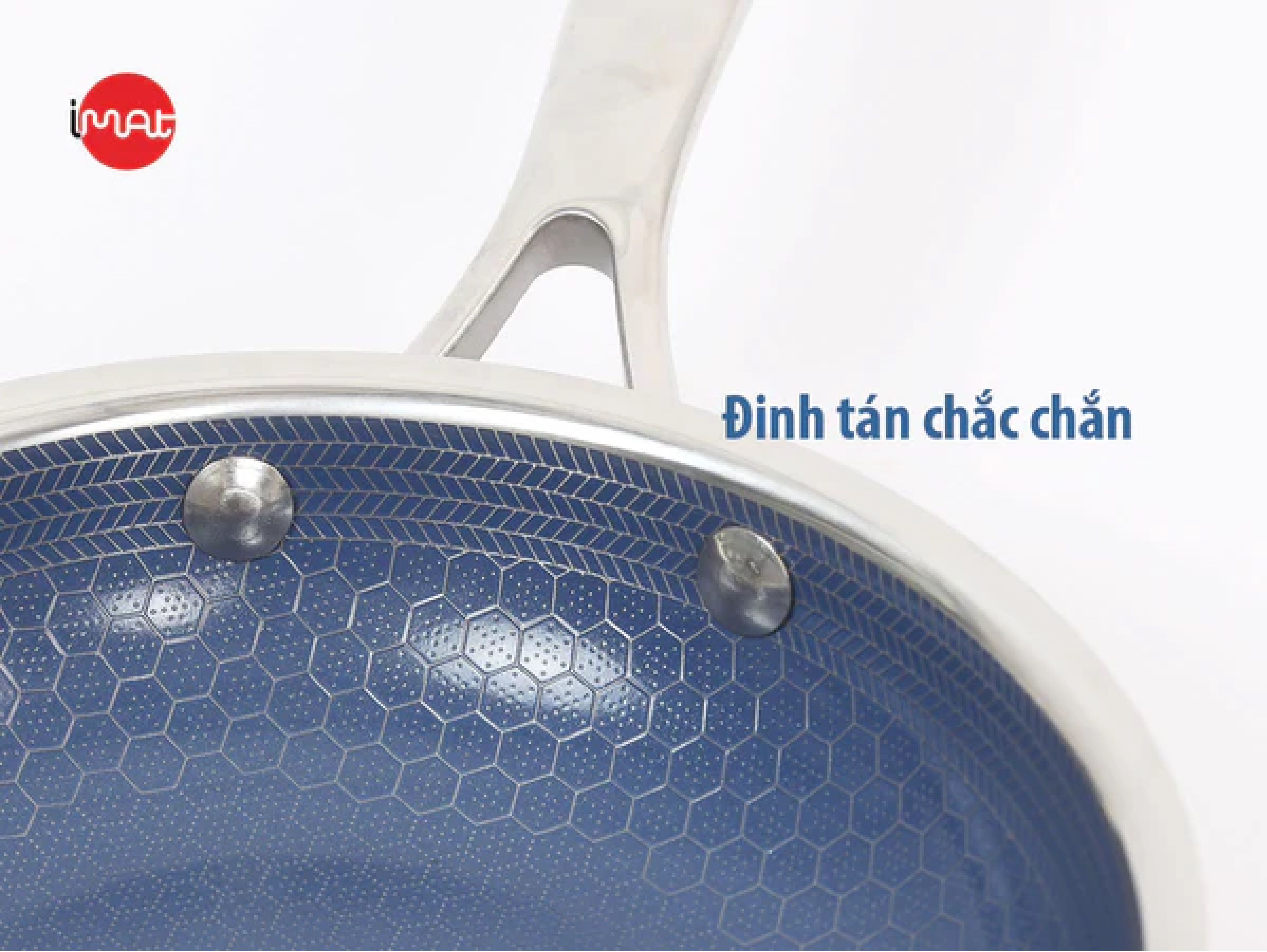 Chảo đa năng iMat Hybrid lòng xanh - Hàng chính hãng