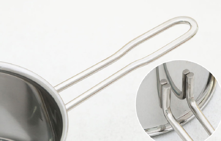 Nồi quánh bột Inox cao cấp không gỉ, bền, đẹp Tsubame, có tay cầm -hàng nội địa Nhật Bản