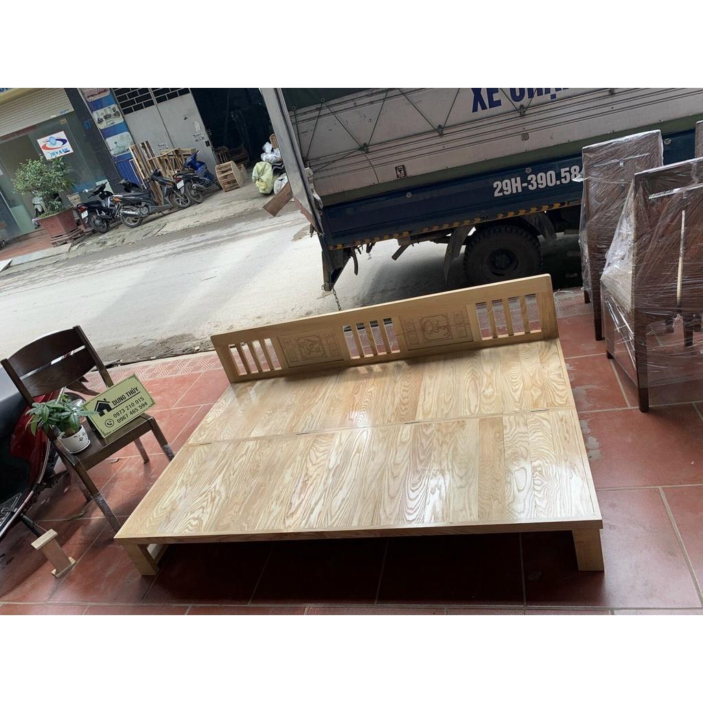 Ảnh thực tế giường gấp thành ghế sofa gỗ sồi Nga GN08