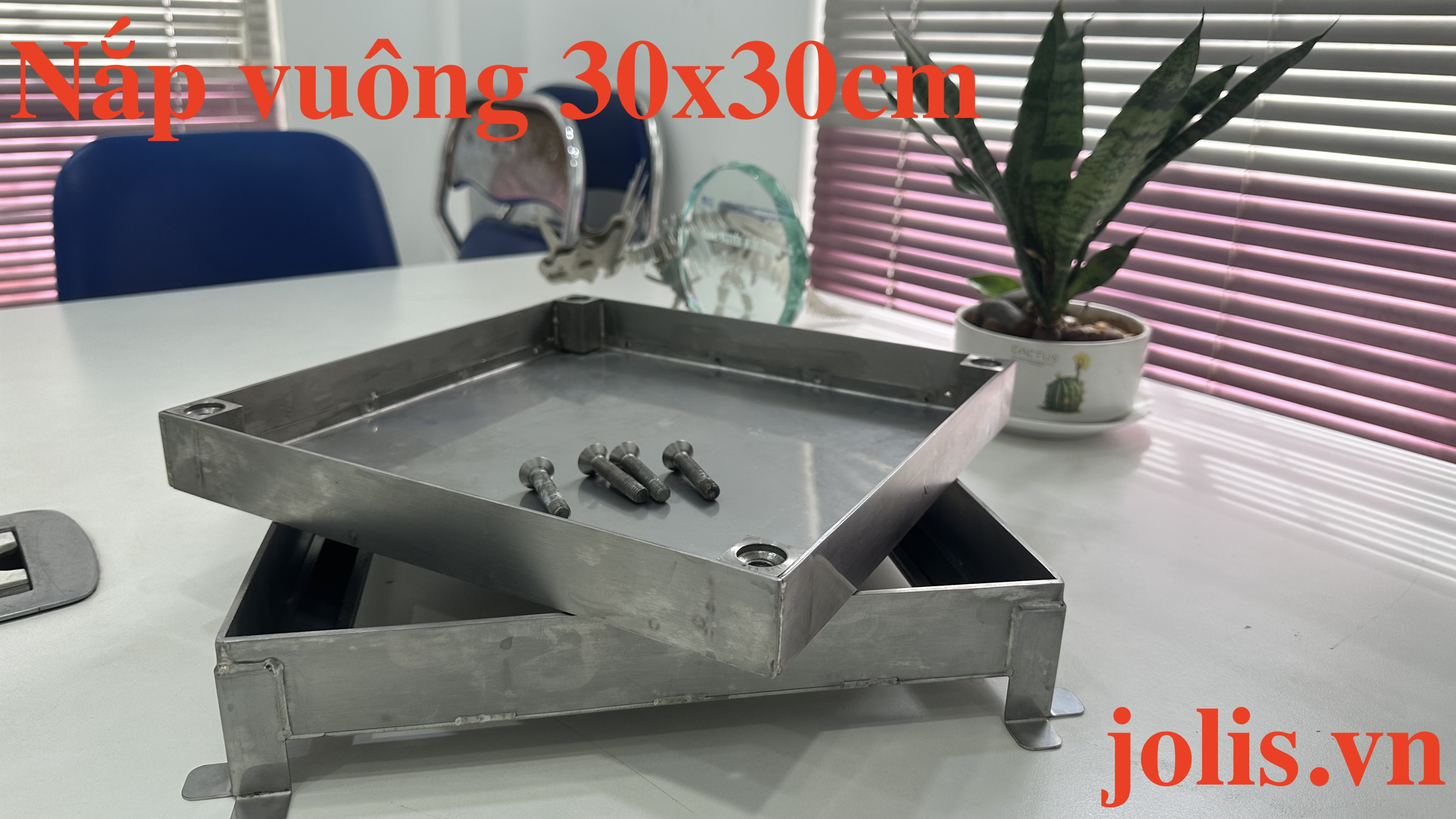 Nắp bể phốt inox J-NB-D300