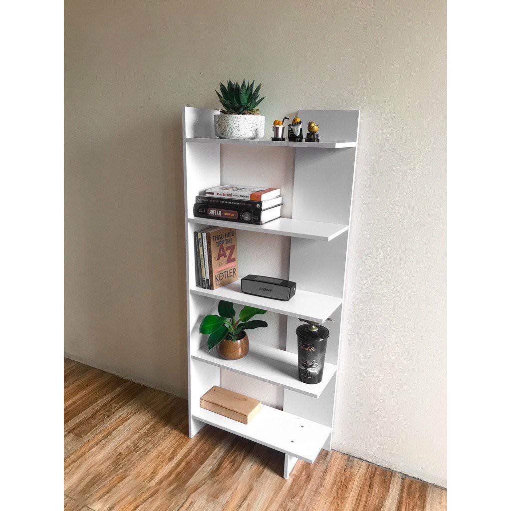 KỆ GỖ GÓC TƯỜNG ĐA NĂNG, KỆ TRANG TRÍ 4 TẦNG CAO 1.2M GỖ CAO SU TỰ NHIÊN