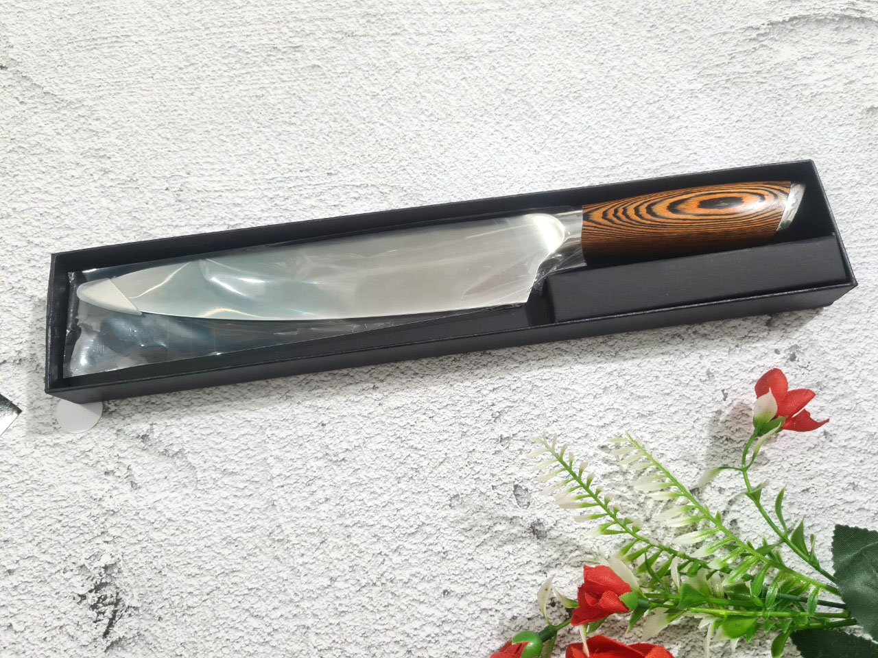 DAO BẾP SASHIMI -DAO BẾP NHẬT THÉP DAMASCUS MÃ DT114