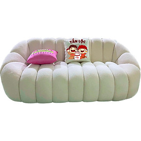Sofa Đám Mây Juno Sofa nệm lò xo túi 2m êm ái vải lông cừu cao cấp