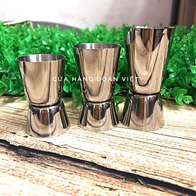 Ly Định Lượng Inox 2 Đầu - Combo 3 ly (20/30 - 20/40 - 25/50 c. c). Chuyên phục vụ Sp Gia dụng, Khuôn làm bánh, Dụng cụ