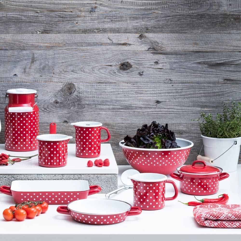 Chảo Riess Country 0044-077 20cm Spot Red hàng chính hãng