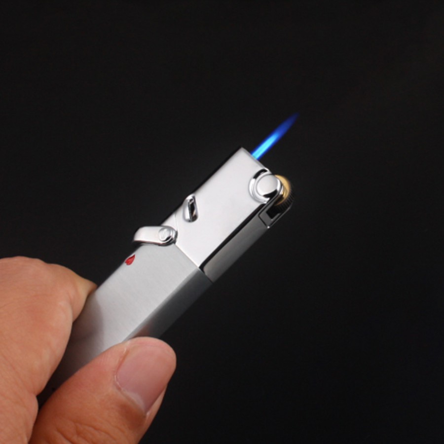 Vỏ Hột Quẹt Bật Lửa Khò Gas Đá 1 Tia Aomai AM-365 Đẹp Độc Lạ Lửa Khò Mạnh Mẽ - Dùng Gas Cao Cấp