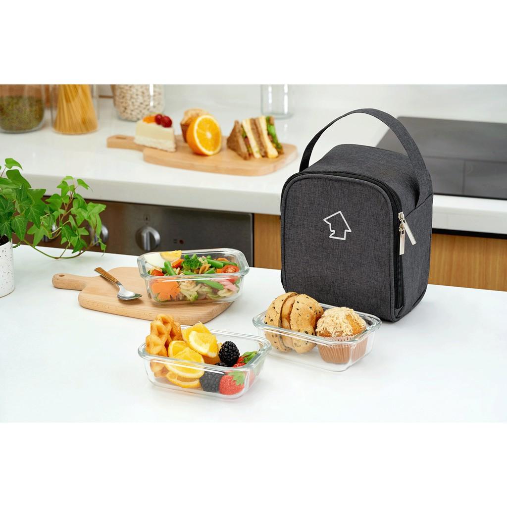 Bộ 3 hộp đựng cơm thủy tinh COBA