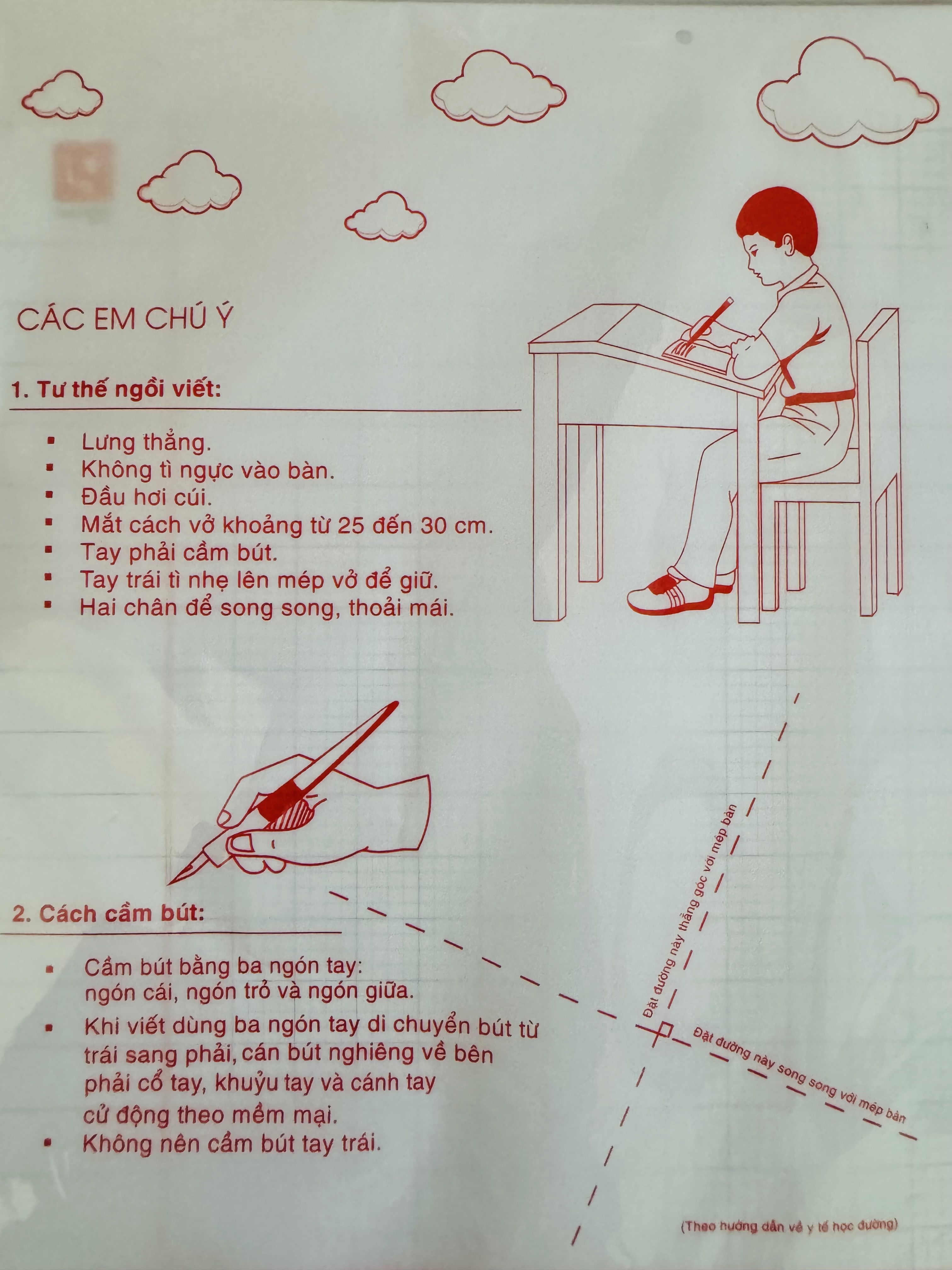 Giấy kiểm tra 4 Ô Ly dành cho học sinh Tiểu Học (Cấp 1)