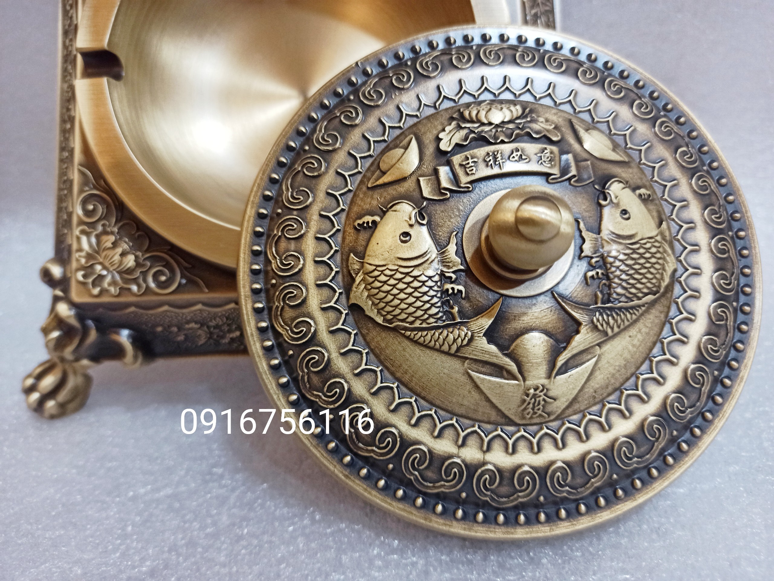 Gạt tàn vuông 20*20*9.5 (cao)