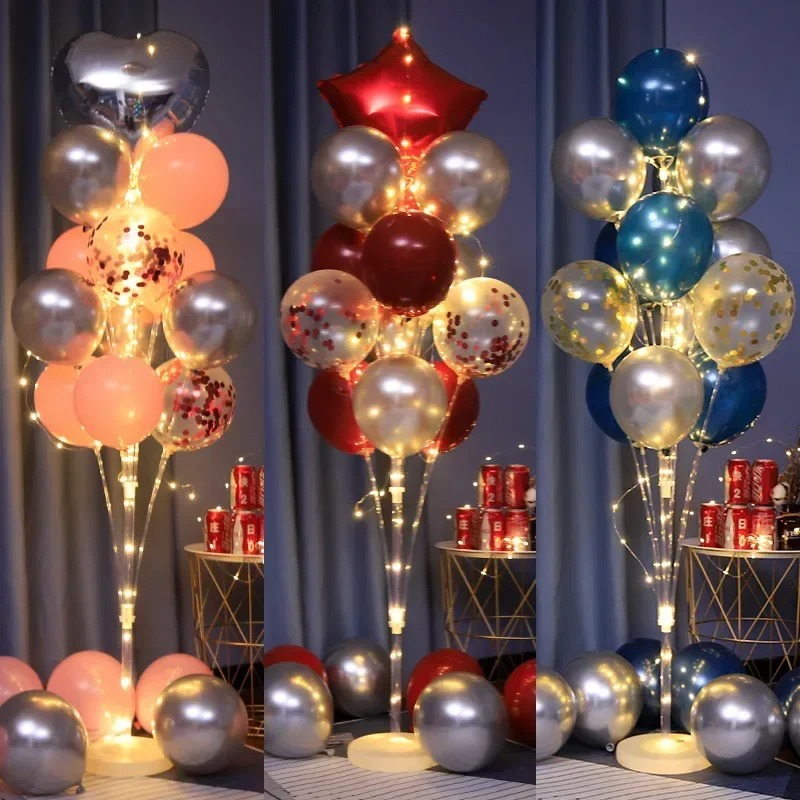 Set Trụ đèn Bong Bóng Trang Trí Siêu Bắt Mắt