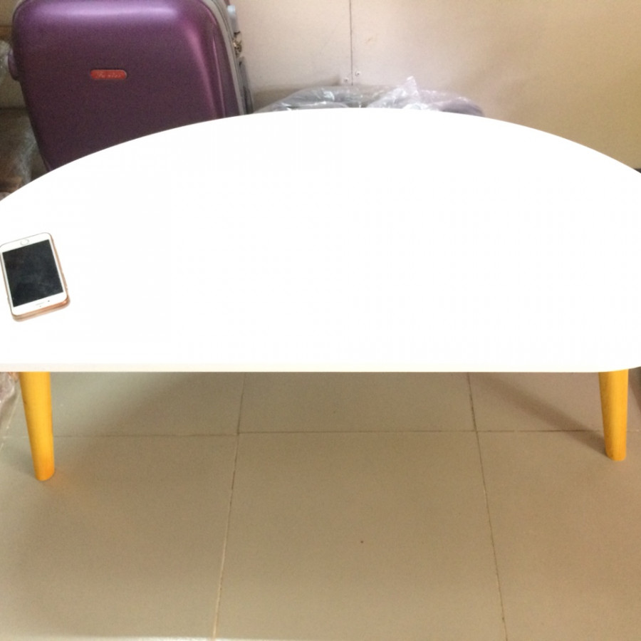 Bàn trà, bàn sofa hột xoài trắng 100x50x45, bàn cafe phòng khách, bàn coffee, bàn gỗ cà phê