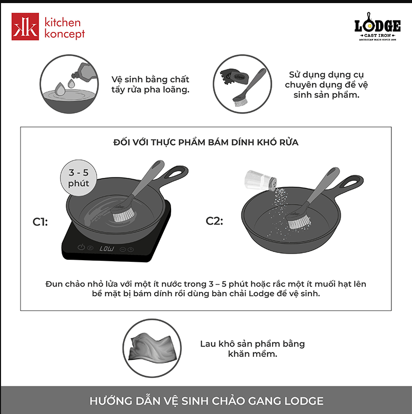 Lodge - Chảo gang - 22.86cm