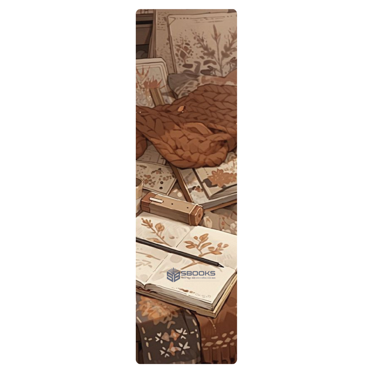 5 Cái Bookmark Kẹp Sách, Dấu Trang Hoạ Tiết Quán Cafe Mùa Hè - SBOOKS