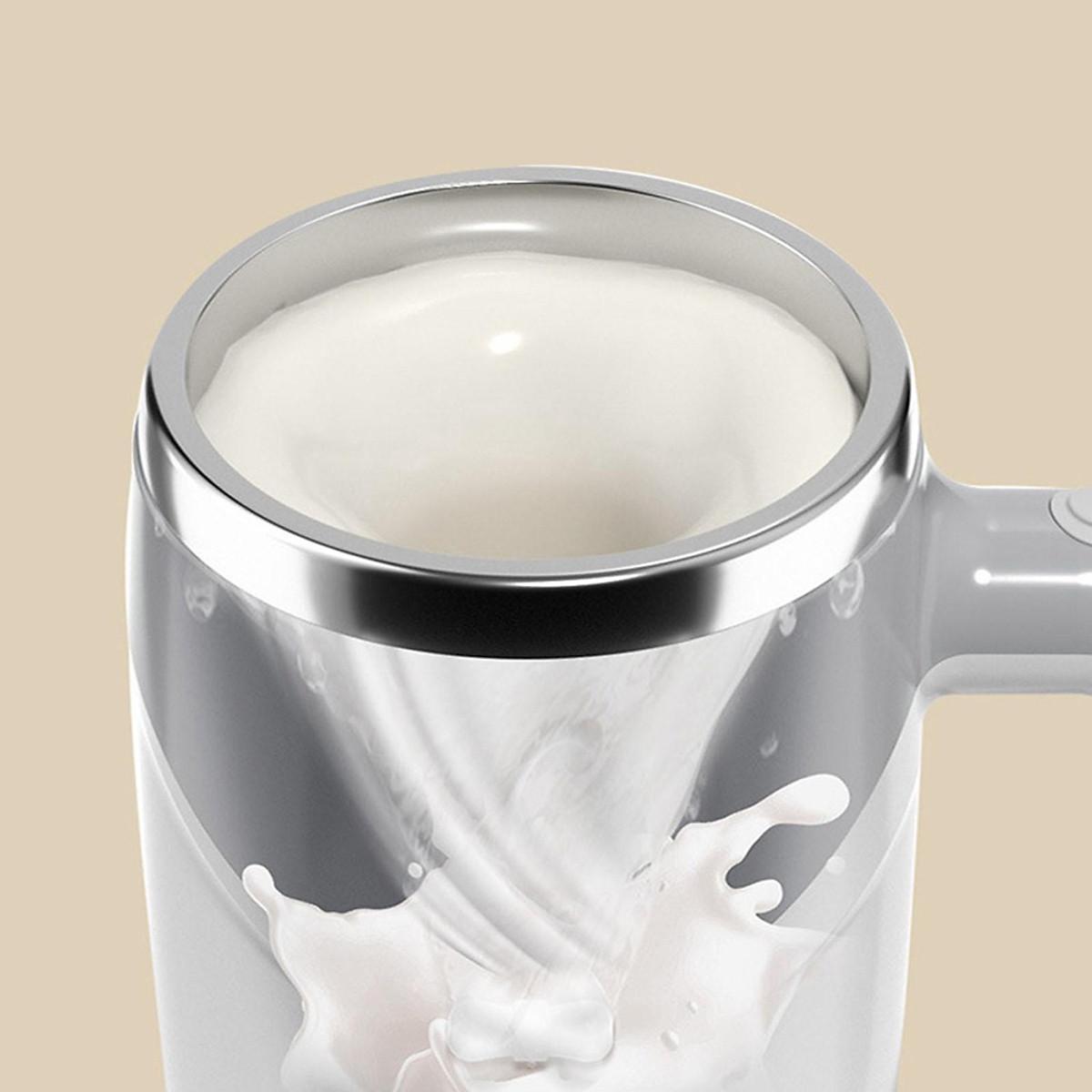 Cốc Khuấy Tự Động Pha Cafe, 380ml Dùng Pin Lõi Inox 304 Không Rỉ Giữ Nhiệt Tốt - HÀNG CHÍNH HÃNG