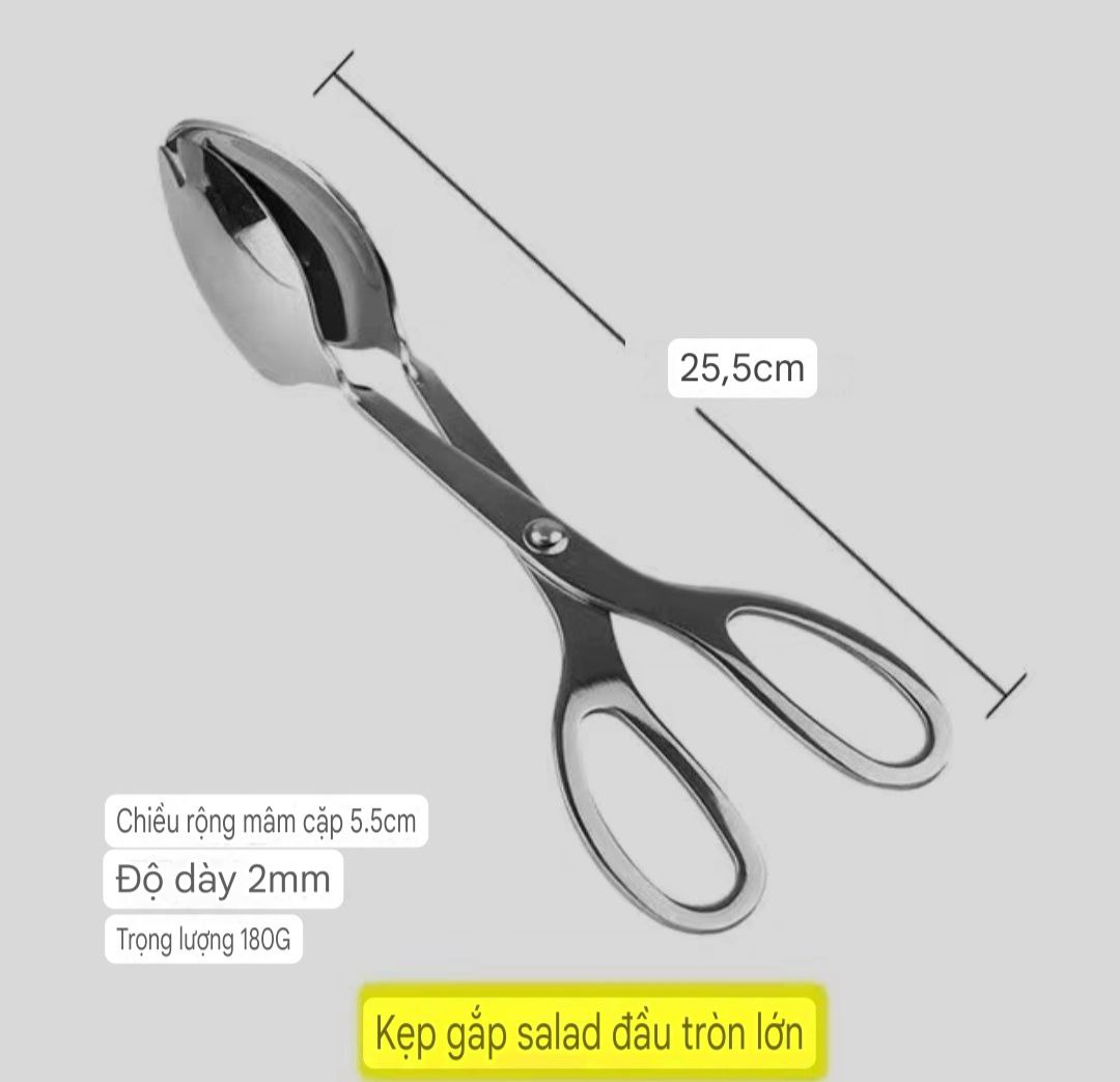 Kéo Gắp Thức Ăn Inox Cao Cấp