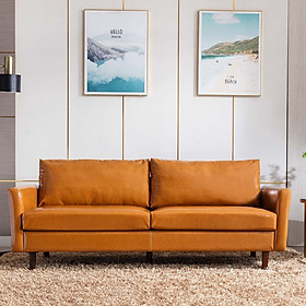 Sofa băng kiểu da Tundo kèm 2 đôn 1m89 x 74 cm gối như hình