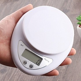 Cân Điện Tử Nhà Bếp Mini Electronic Kitchen Scale Cân Thực Phẩm 5Kg – 1G Tặng Kèm Pin - Hàng chính hãng 