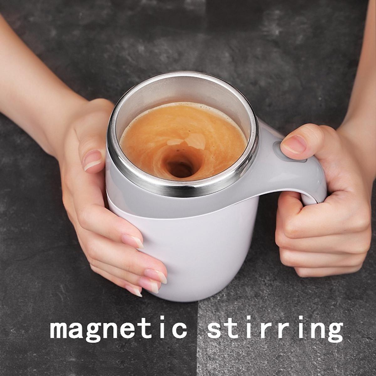 Cốc Khuấy Tự Động Pha Cafe, 380ml Dùng Pin Lõi Inox 304 Không Rỉ Giữ Nhiệt Tốt - HÀNG CHÍNH HÃNG