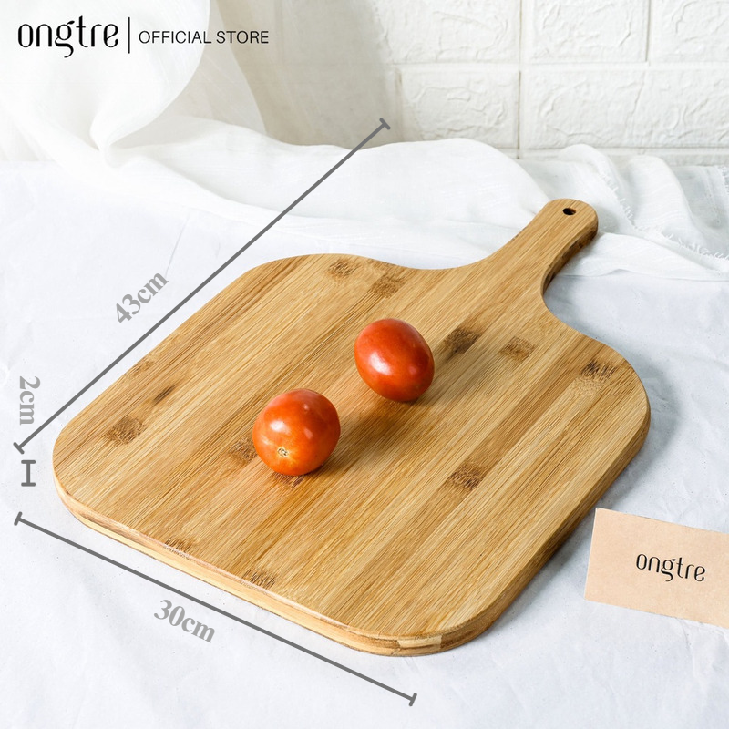 Thớt tre có tay cầm/ thớt đồ nguội/ thớt decor chụp ảnh | ongtre (Vietnam).