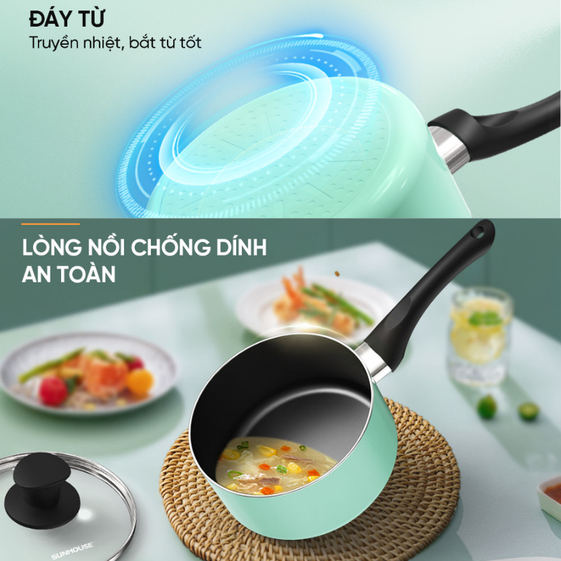 Quánh chống dính đáy từ Sunhouse SHG-MP16M