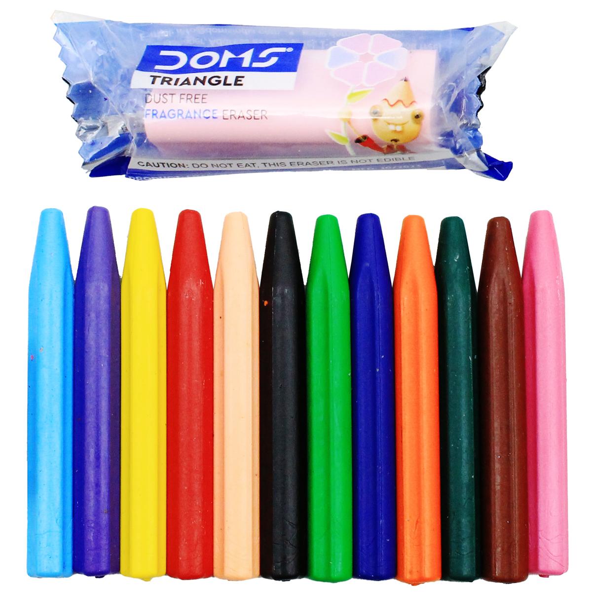 Hộp 12 Bút Màu Sáp Miniz - Doms 7693
