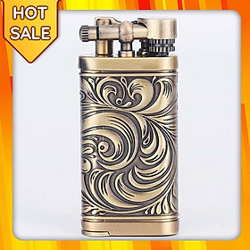 Vỏ Hột Quẹt Bật Lửa Jifeng JF096 Thiết Kế Đẹp Độc Lạ Ngọn Lửa Cong Mạnh Mẽ - Dùng Gas Cao Cấp
