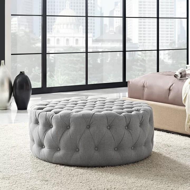 Ghế đôn tròn phòng khách Juno Sofa HFC-GDT02-10 cao cấp