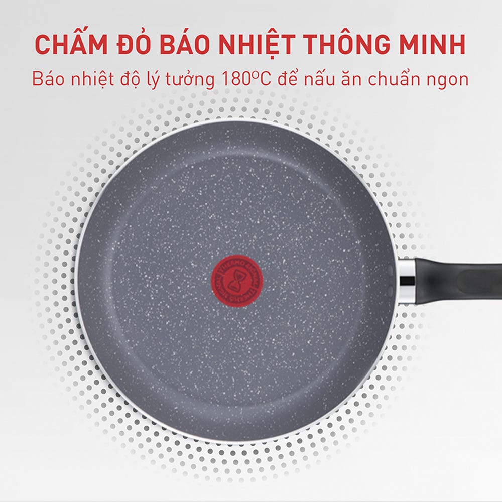 Chảo sâu lòng chống dính Tefal Natura 26cm, dùng cho bếp gas và hồng ngoại- Hàng chính hãng