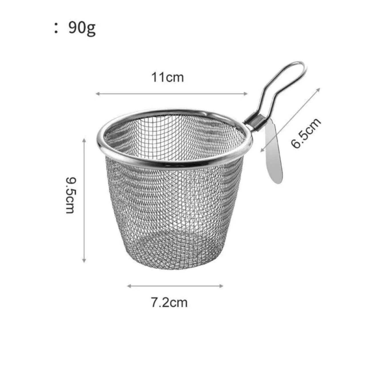 Giỏ Vớt Gia Vị nhúng Lẩu, Nhúng Mì Thép Không Gỉ 304 Tiện Lợi,Vợt Nhúng Lẩu Đa Năng - Hàng Chính Hãng MINIIN