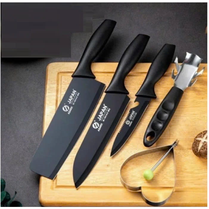 Bộ dao nhà bếp 5 món đa năng ,dao làm bếp sử dụng thực phẩm nhanh gọn , an toàn và tiện lợi cho mọi gia đình