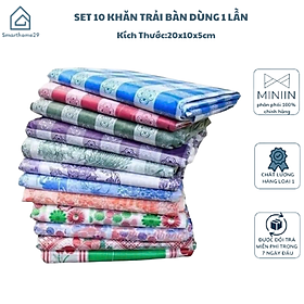 Set 10 Khăn Trải Bàn Dùng 1 Lần Loại Lớn - Khăn Du Lịch Picnic Chống Thấm Size To 120cm x 150cm - HÀNG CHÍNH HÃNG MINIIN
