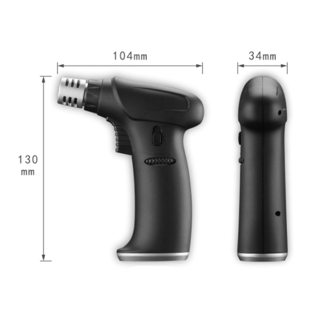 Vỏ Hột Quẹt Bật Lửa Khò 1 Tia Để Bàn Lubinski COB 801 Thiết Kế Đẹp Lạ Lửa Khò Mạnh Mẽ - Dùng Gas Cao Cấp