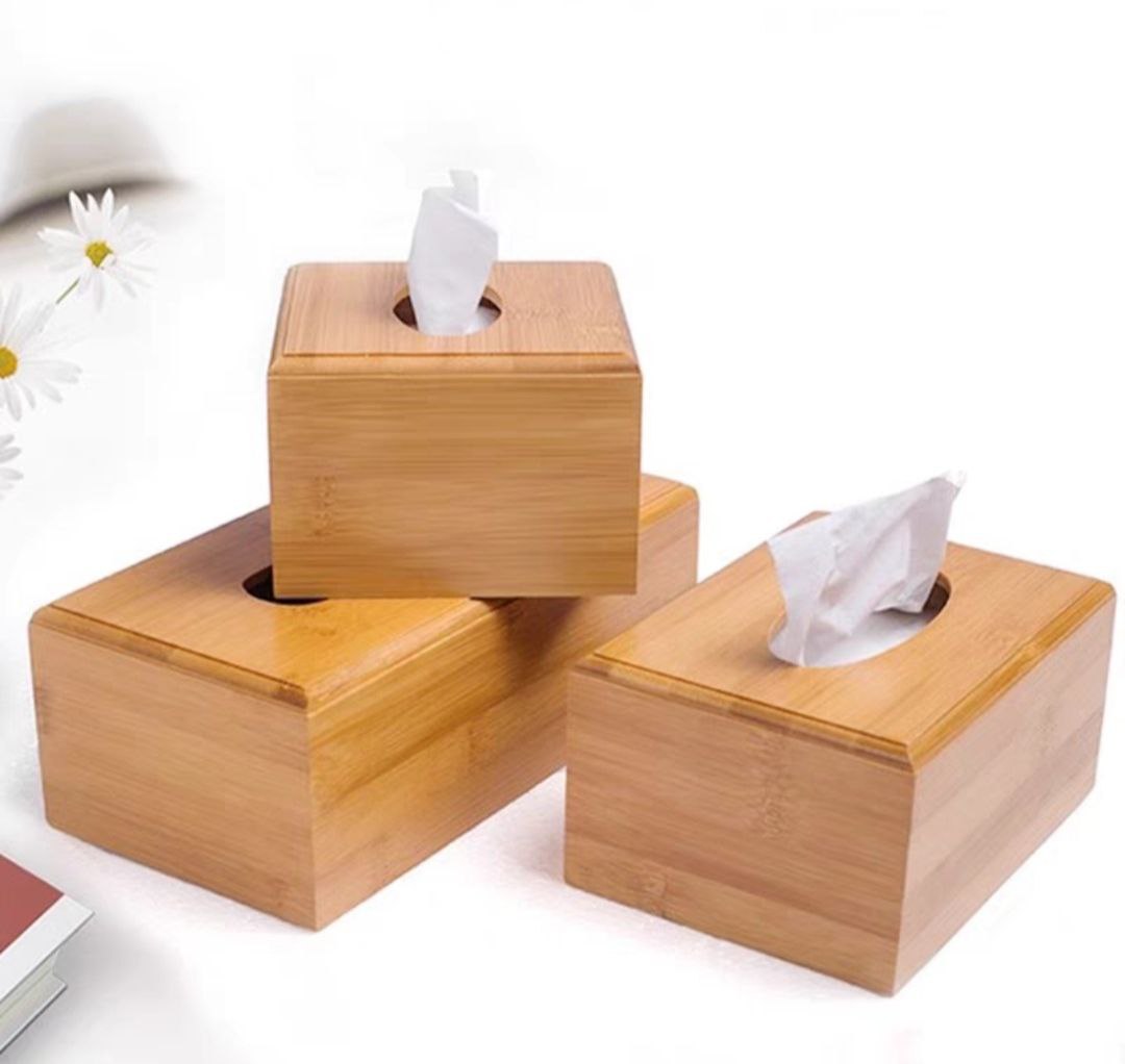 Hộp đựng giấy ăn tre trúc tự nhiên