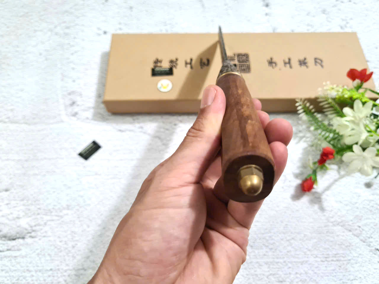 DAO BẾP - DAO THÁI HOA VĂN KHÂU ĐỒNG MÃ DT157