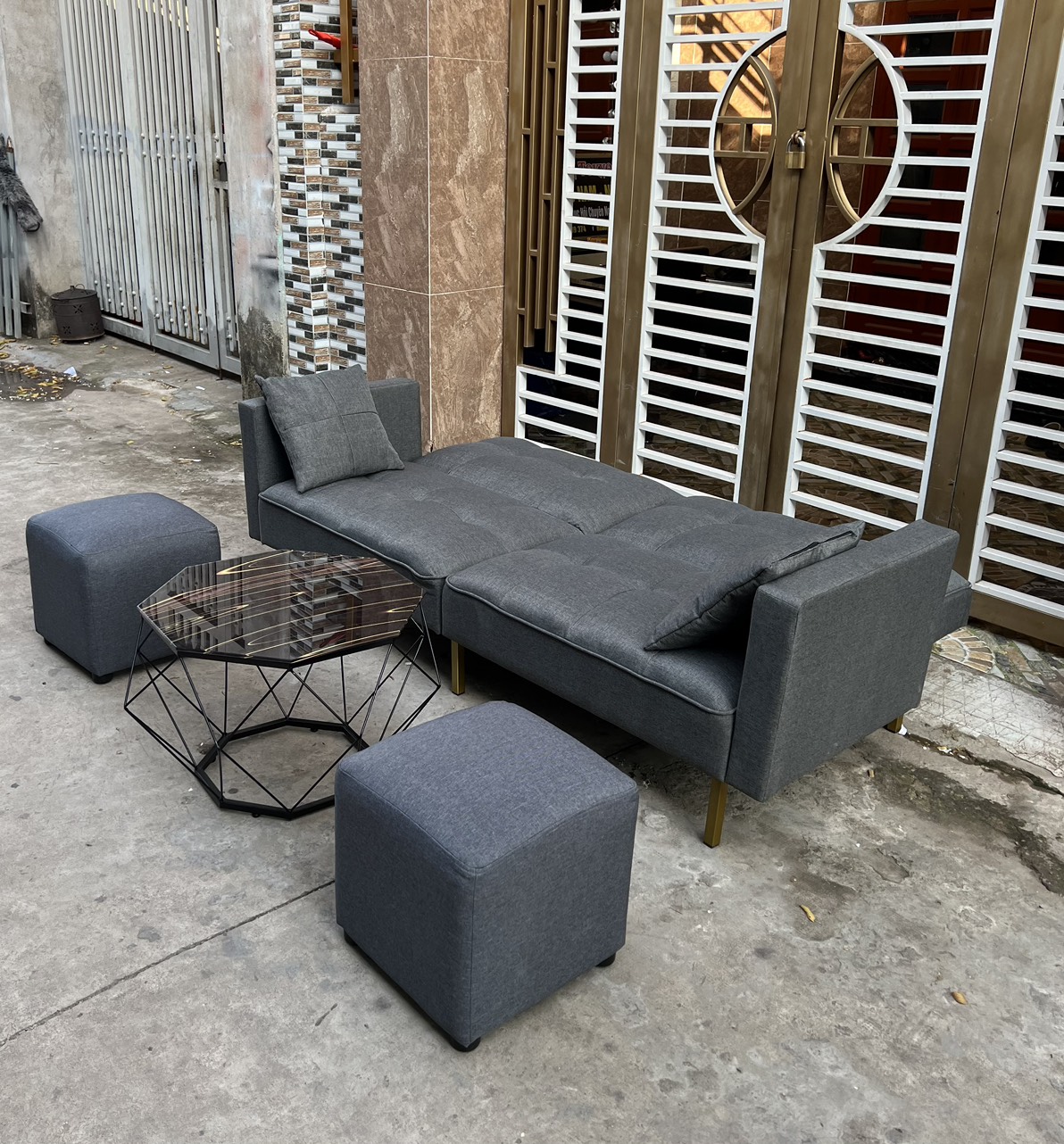 COMBO Sofa phòng khách 8 món hàng loại 1 siêu xinh Juno Sofa