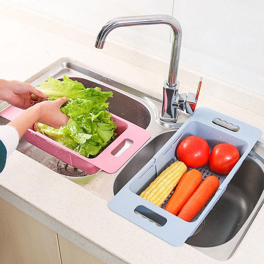 Rổ Gác Bồn Rửa Bát Gấp Gọn Đa Năng NHỰA NO 5613 Kệ Đựng Đồ Rửa Chén Gác Bồn Đa Năng
