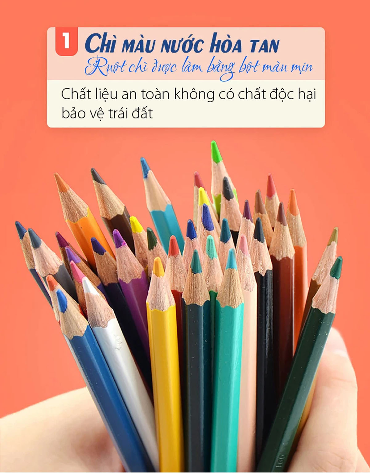 Bộ bút chì màu nước STABILOaquacolor 36 màu - Hộp thiếc 36 màu + Bút cọ nước (CLW1636M+)