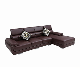Sofa Da Juno V9.SF10 270 x 160 x 90 cm (Nâu)
