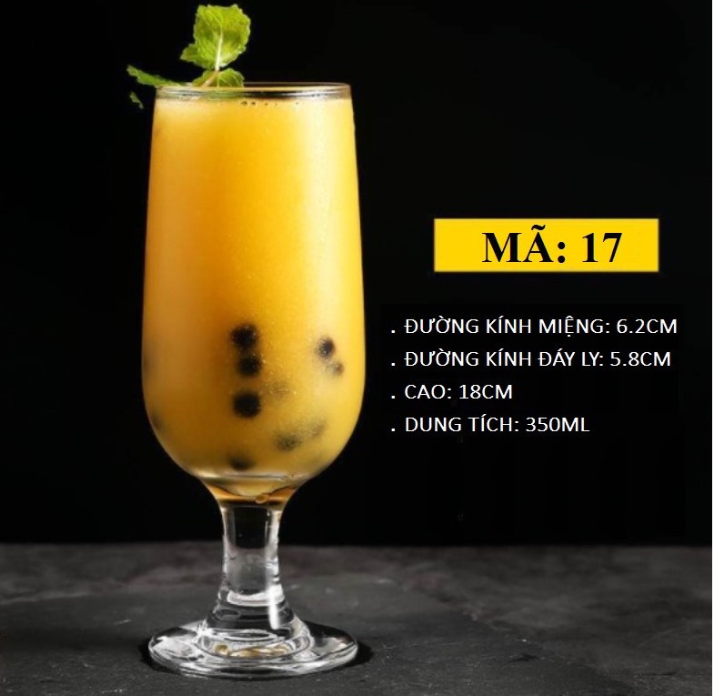Ly thủy tinh kiểu dáng cao cấp sang trọng