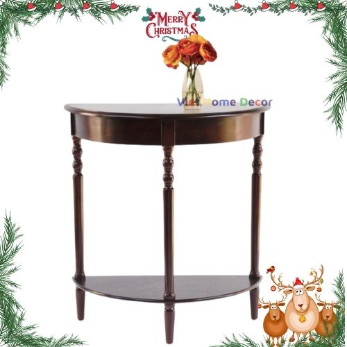 Bàn Console Bán Nguyệt Chân Tiện 4403 - Thương hiệu Viet Home Decor
