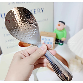 MUỖNG CƠM INOX SUS 304 CHỐNG DÍNH 2 MẶT MÃI ĐỈNH ( HÀNG DẦY XỊN - MSP-AL380 )