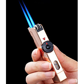 Vỏ Hột Quẹt Bật Lửa Gas Jobon ZB-322 Khò 2 Tia Nhìn Rõ Lượng Gas, Có Đục - Nhiều Màu