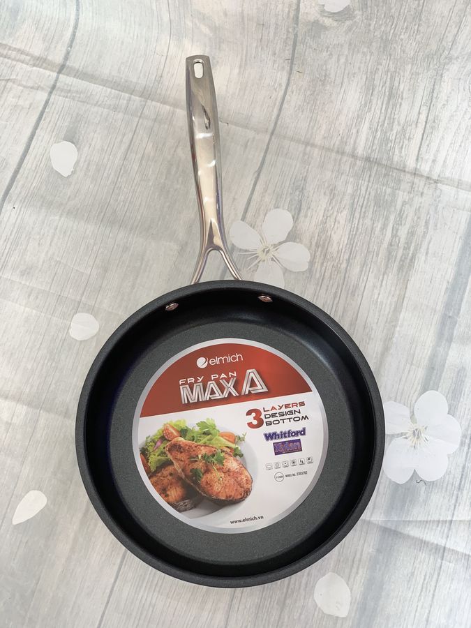 CHẢO INOX CHỐNG DÍNH ELMICH 3 ĐÁY MAX A 20CM