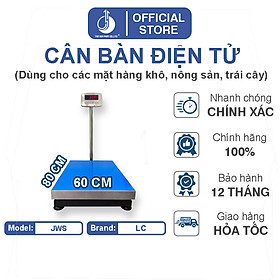 Cân Bàn Điện Tử JWS - Mặt Bàn Cân 600x800MM - Đầu Chỉ Thị Chống Nước 