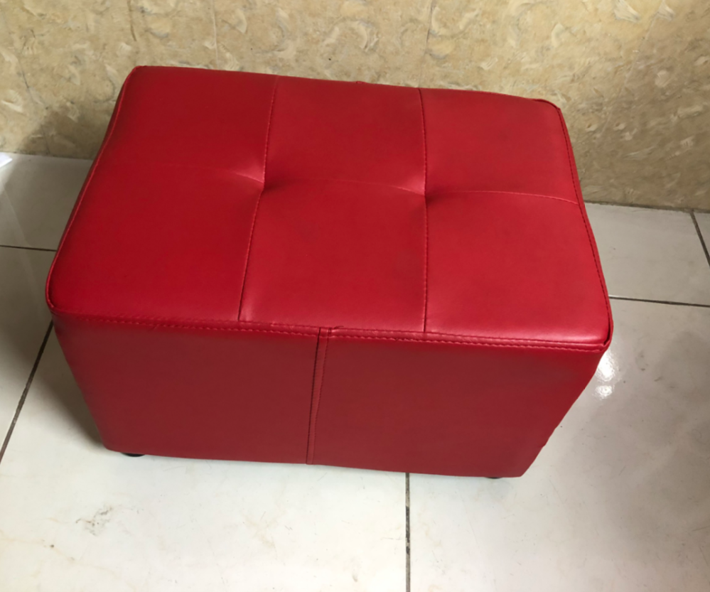 Ghế đôn da Juno Sofa ngang 45 x sâu 37 x cao 35