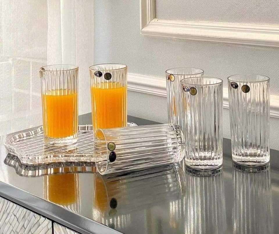 Bộ 6 cốc cao Bohemia Skyline 350ml Hàng chính hãng