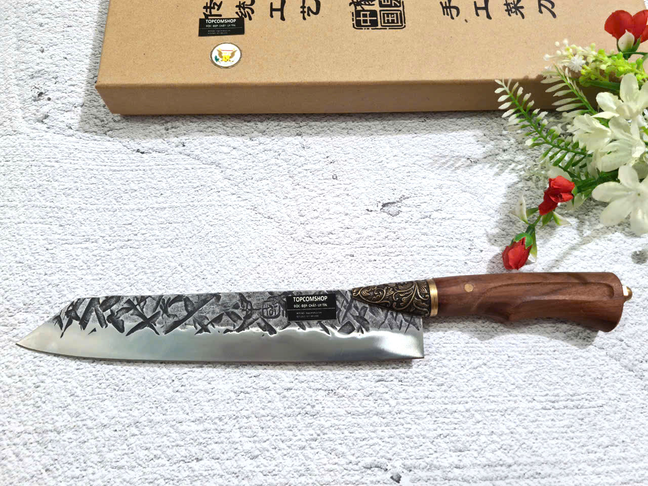 DAO BẾP - DAO THÁI HOA VĂN KHÂU ĐỒNG MÃ DT157