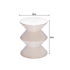 Bàn cà phê nhựa zigzag - phong cách hiện đại, độc đáo - Hàng nhập khẩu chính hãng Cobihome