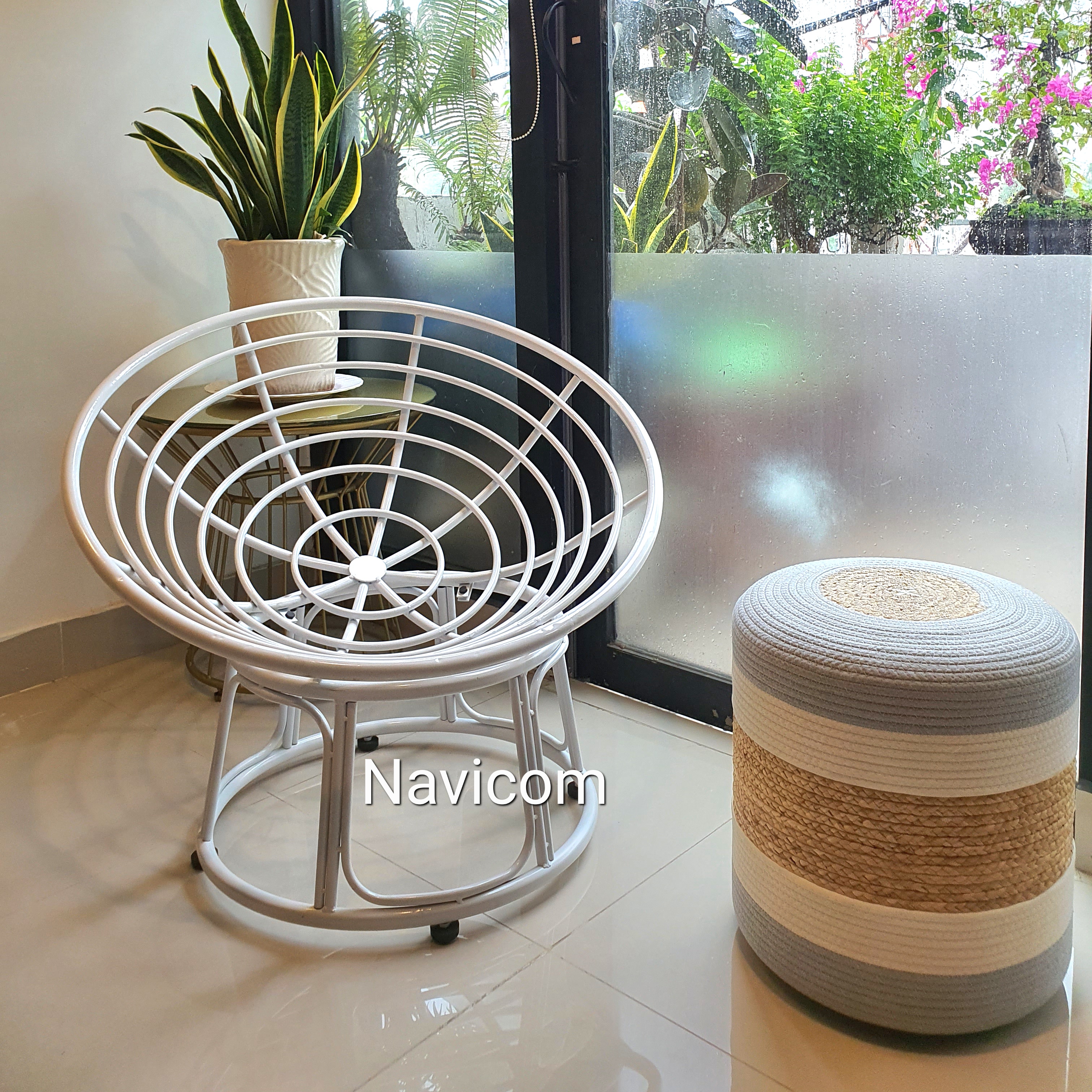 Ghế thư giãn papasan size 90 (khung sắt)