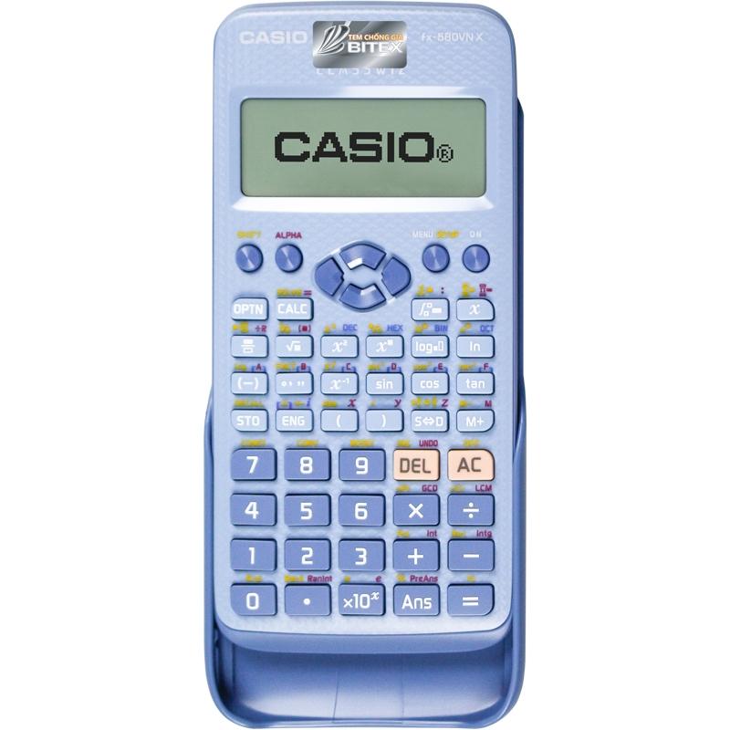 Máy Tính Casio FX580VN X-BU - Màu Xanh - Tặng Kèm 3 Bút Gel G01 0.5 mm (2 Mực Tím + 1 Mực Xanh)